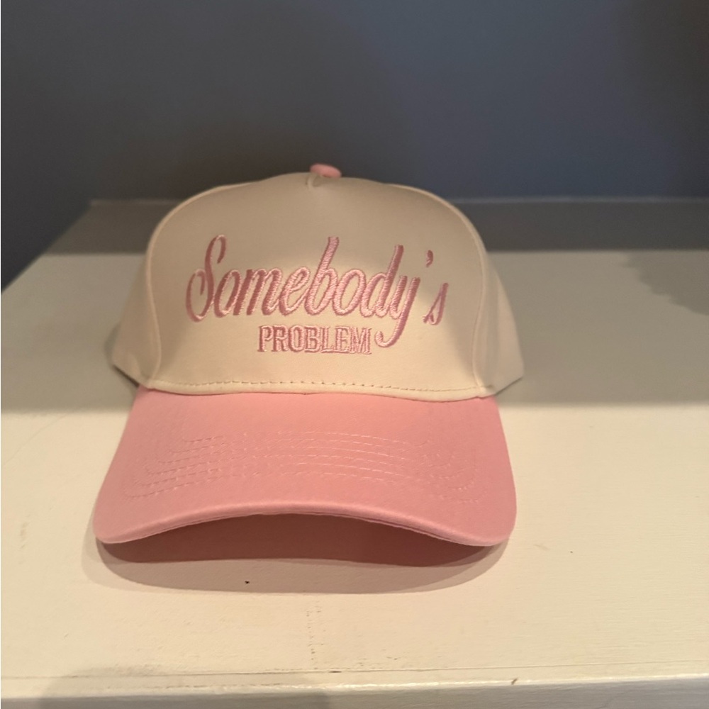 Pink and Cream Somebody’s Problem Hat